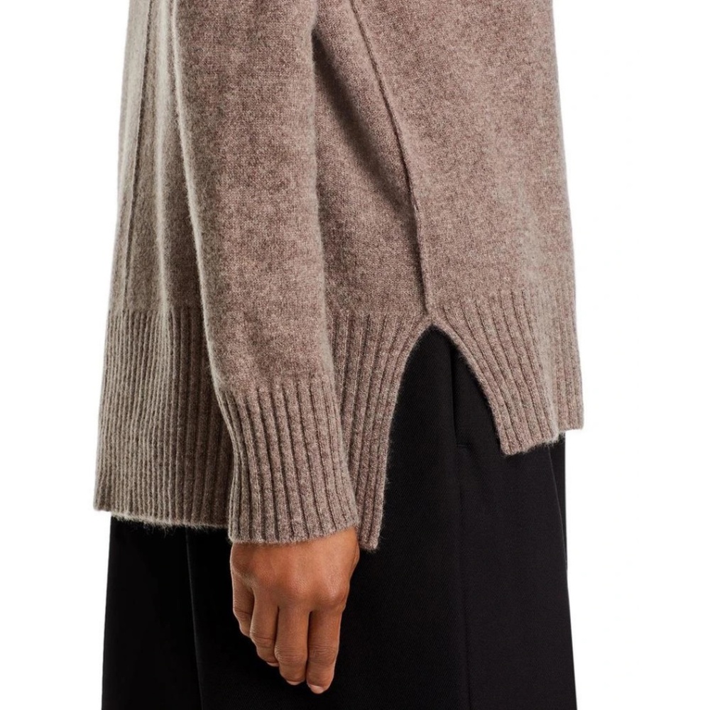 C by Bloomingdale's High/Low Cashmere Crewneck Sweater - Picture 6 of 9